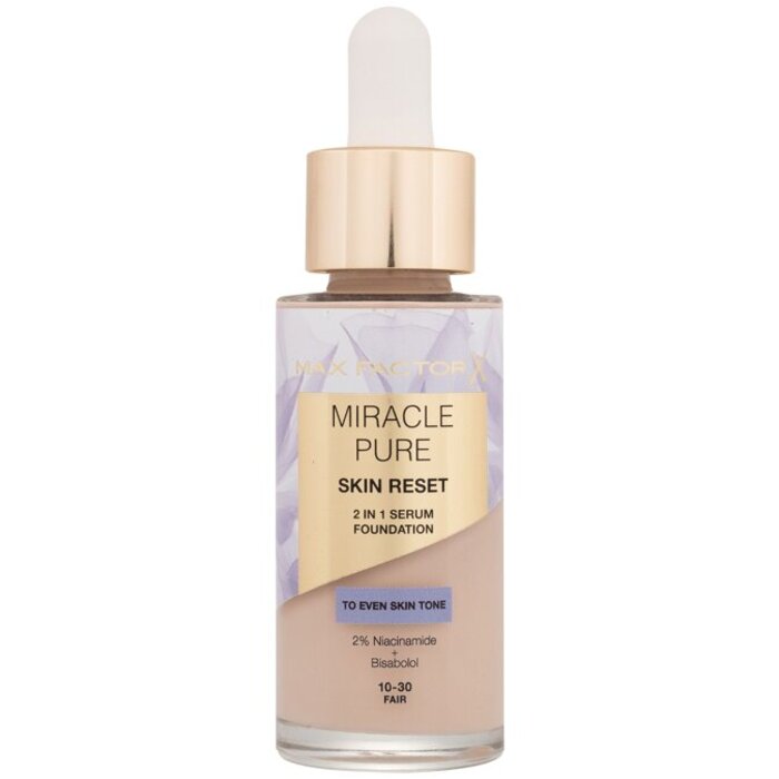 „Max Factor Miracle Pure Skin Reset 2in1“ serumo makiažo pagrindas, 30 ml