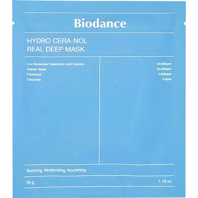 Biodance Hydro Cera-Nol Real Deep Mask - Giliai kaukė intensyviam drėkinimui 34 g