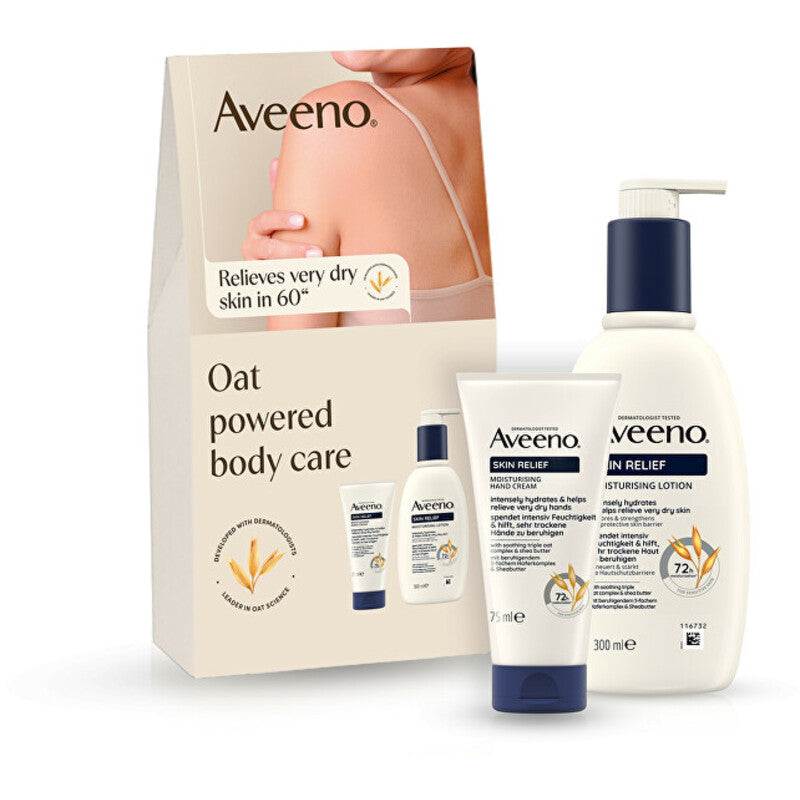 „Aveeno Skin Relief Set“ kūno priežiūros rinkinys (labai sausai ir jautriai odai)