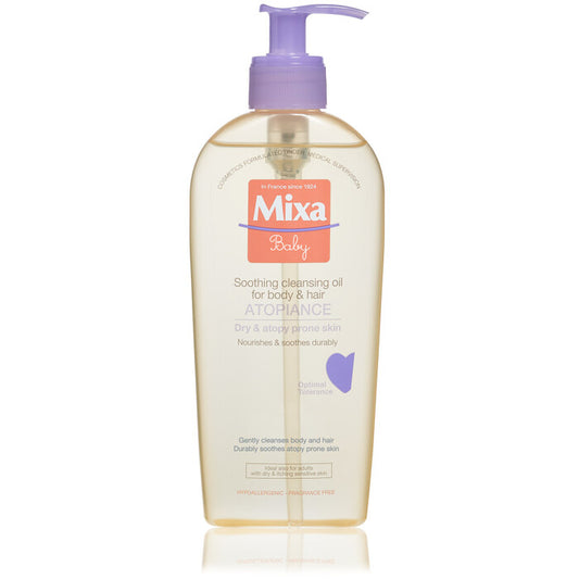 „Mixa“ raminamasis valomasis aliejus kūnui ir plaukams (vaikams)