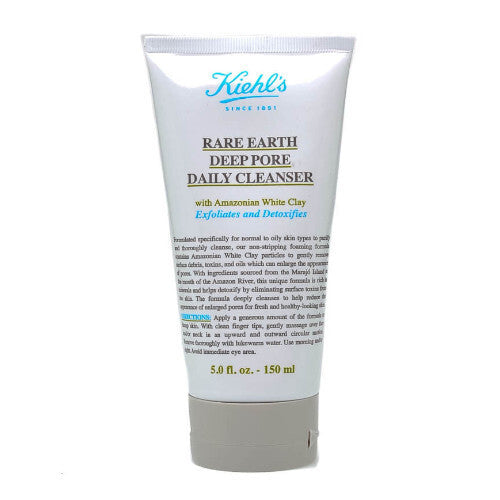 Kiehls Rare Earth Deep Pore Daily Cleanser – valomasis gelis, mažinantis poras.