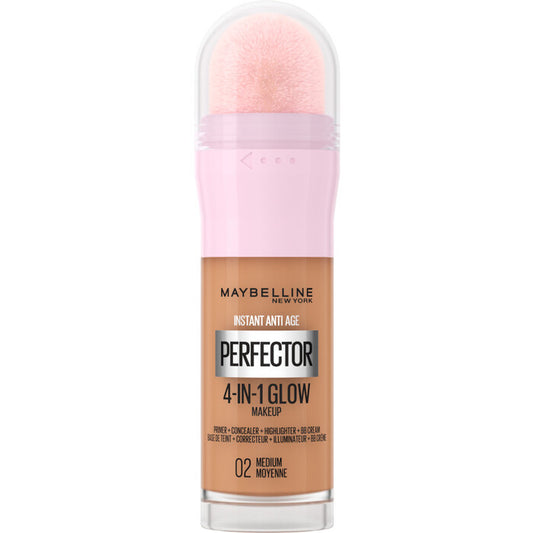Maybelline Momentinio tobulinimo 4 viename makiažo pagrindas, suteikiantis švytėjimo, 20 ml