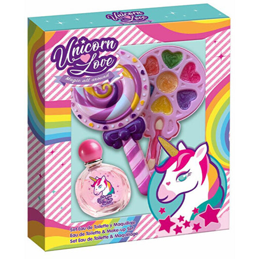 FRAGRANCES FOR CHILDREN Eau My Unicorn dovanų rinkinys EDT 50 ml ir makiažo paletė