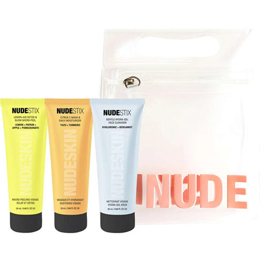 Nudestix Citrus Skin Renewal Sensitive Set – odos priežiūros dovanų rinkinys