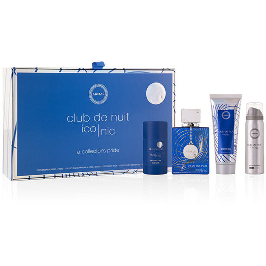 Armaf Club De Nuit Blue Iconic dovanų rinkinys EDP 105 ml, pieštukas dezodorantas 75 g, dezodorantas 50 ml ir dušo gelis 100 ml