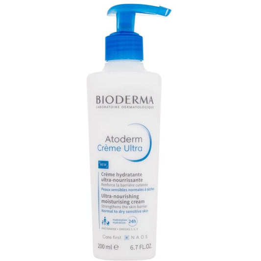 „Bioderma Atoderm Créme Ultra“ itin maitinamasis drėkinamasis kremas su pompele
