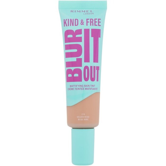 Rimmel „Kind & Free Blur It Out“ matinį atspalvį suteikiantis makiažo pagrindas mišriai ir riebiai odai, 30 ml