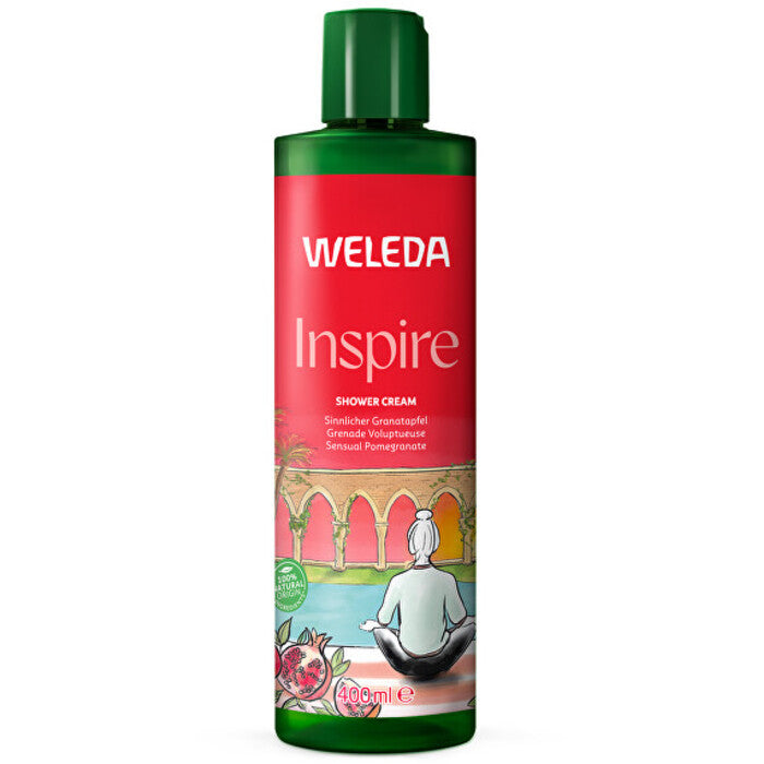 Weleda Inspire dušo kremas – granatų dušo kremas