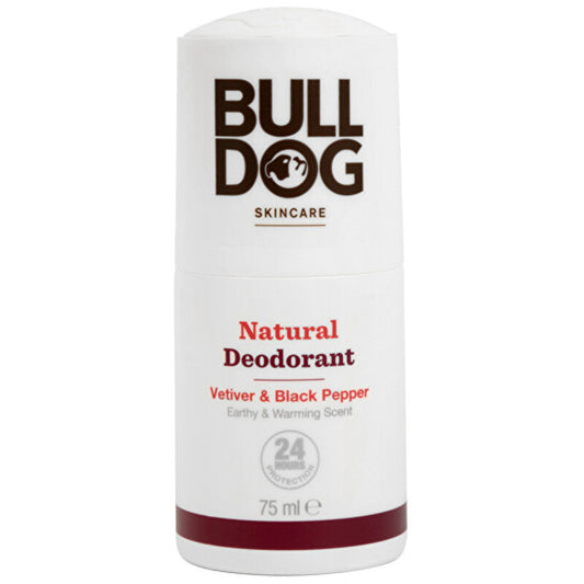 Bulldog Vetiver & Black Pepper Natural Dezodorantas – natūralus rutulinis dezodorantas
