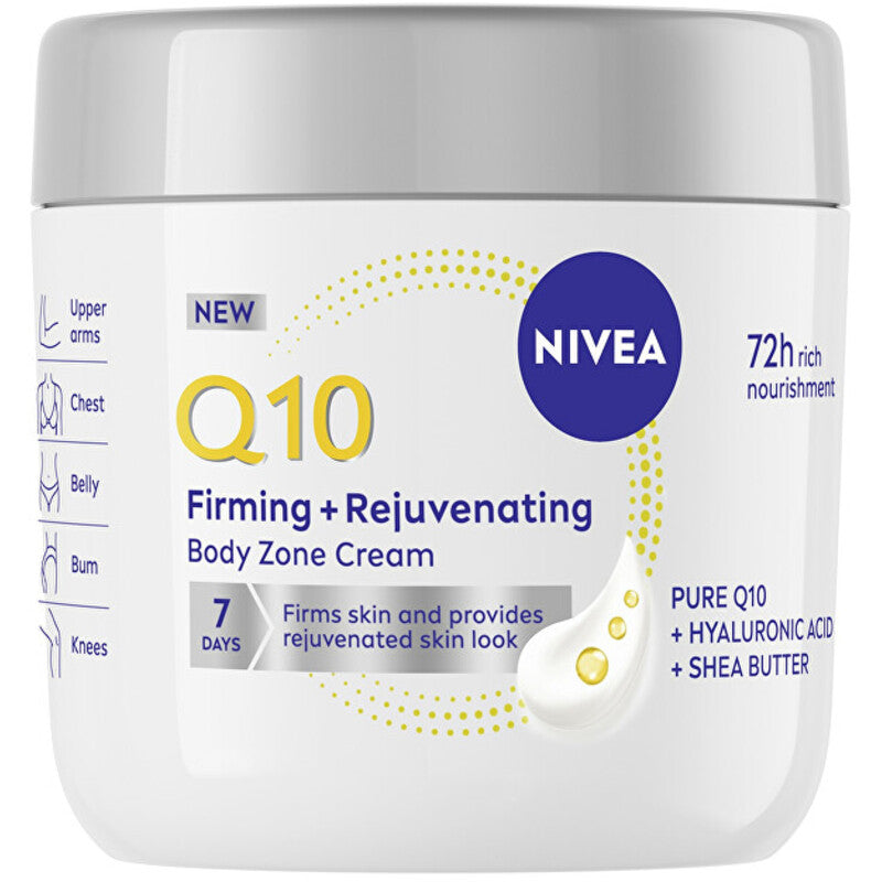 „Nivea Q10 Firming ir Rejuvenating Body Zone Cream“ – stangrinamasis, atnaujinamasis kūno kremas
