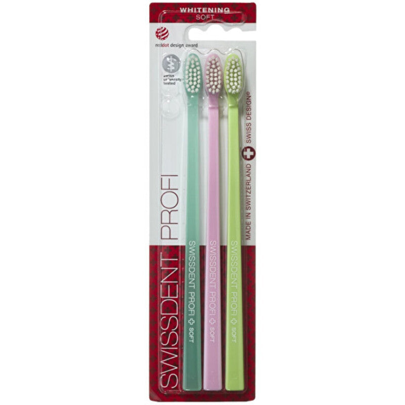 Swissdent Whitening Soft Verbier ( 2 + 1 NEMOKAMAI ) - Dantų šepetėlis