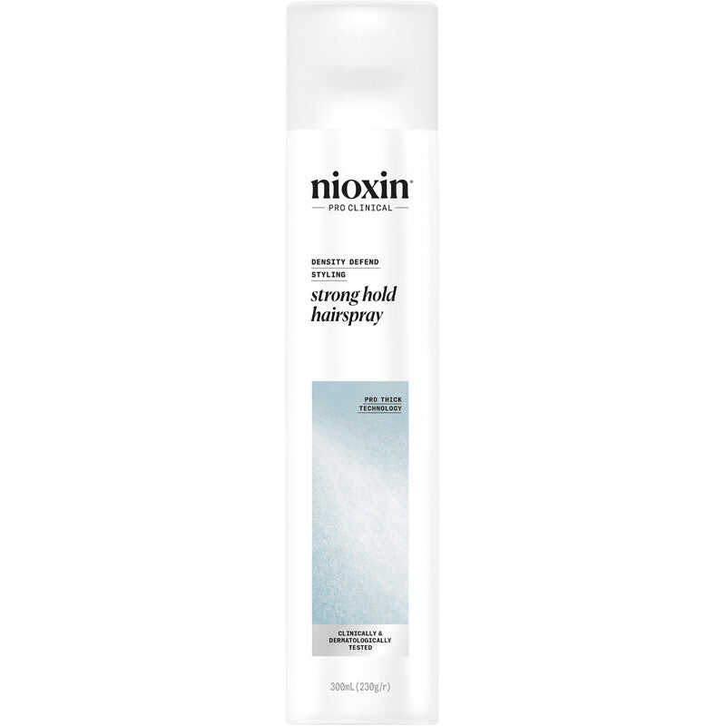 Nioxin Density Defend Styling Strong Hold plaukų lakas – fiksuojantis purškiklis ilgalaikiam stipriam fiksavimui