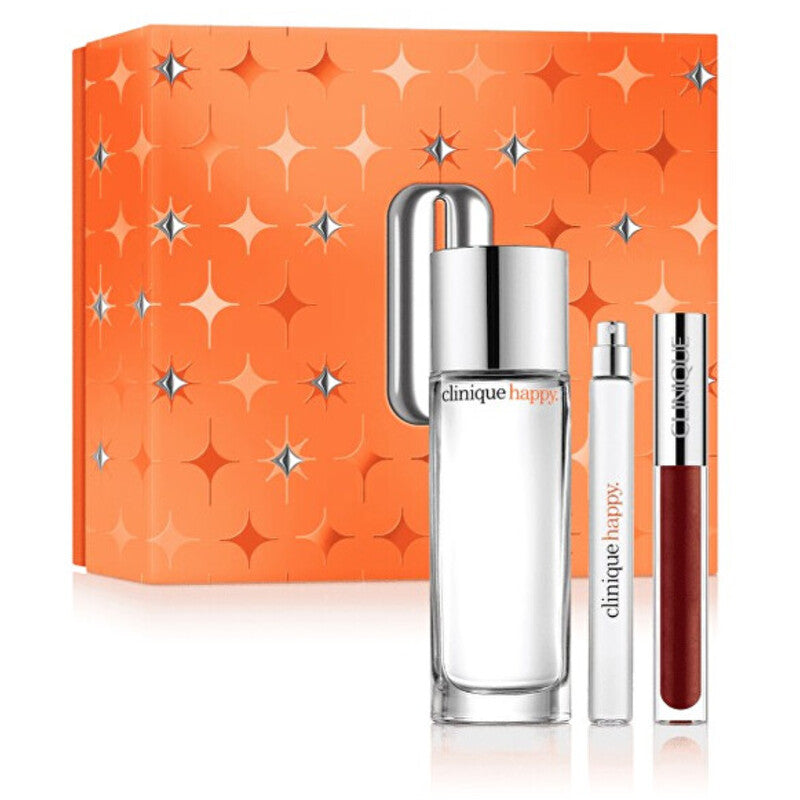 Clinique Happy Gift Set EDP 50 ml, miniature EDP 10 ml and lip gloss 3.4 ml