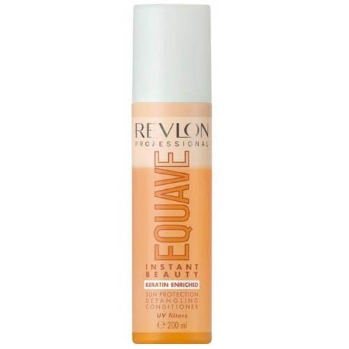„Revlon Professional Equave Instant Beauty Sun Protection“ plaukų iššukavimo kondicionierius – dviejų pakopų kondicionierius, apsaugantis plaukus nuo saulės.